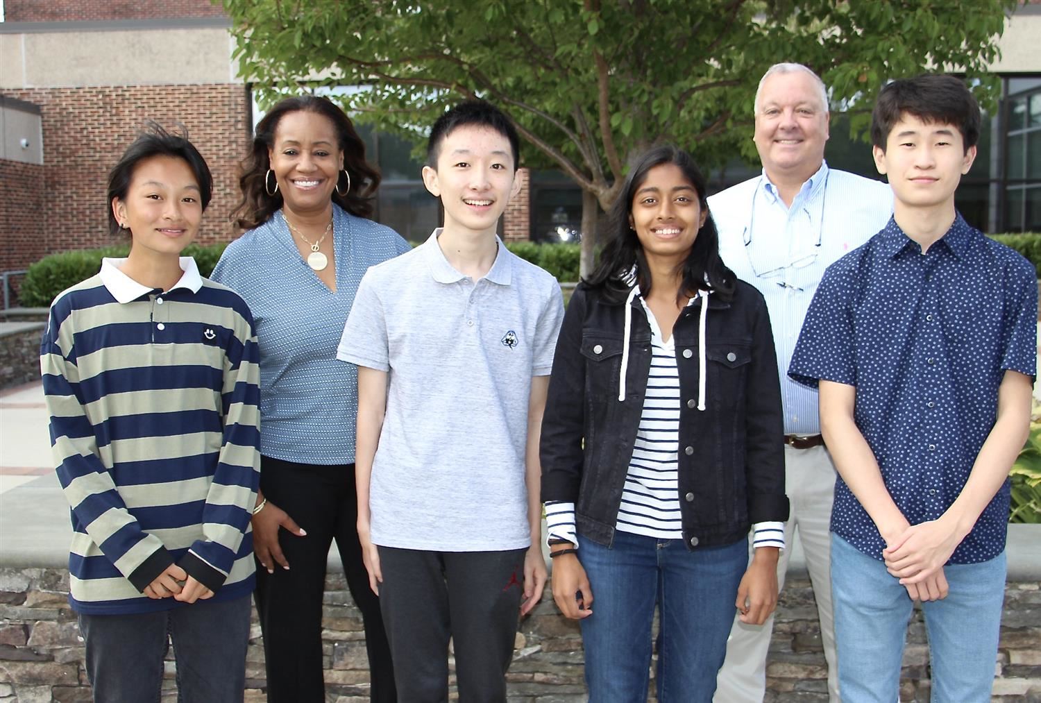  4 scholars with Baptiste and Andrews